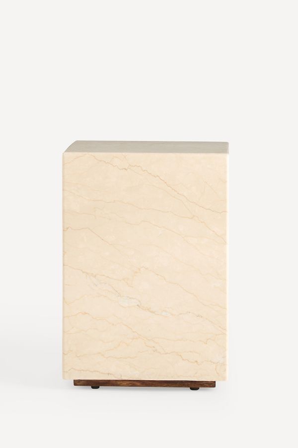 Slide View: 1: Grayson Marble Side Table