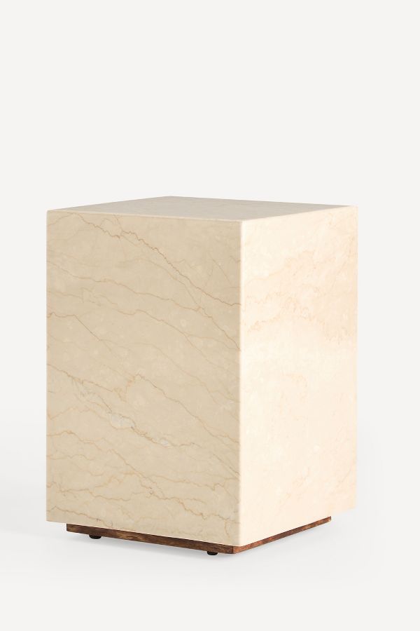 Slide View: 2: Grayson Marble Side Table