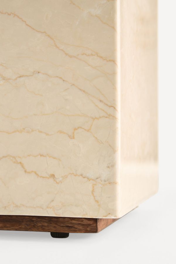 Slide View: 3: Grayson Marble Side Table