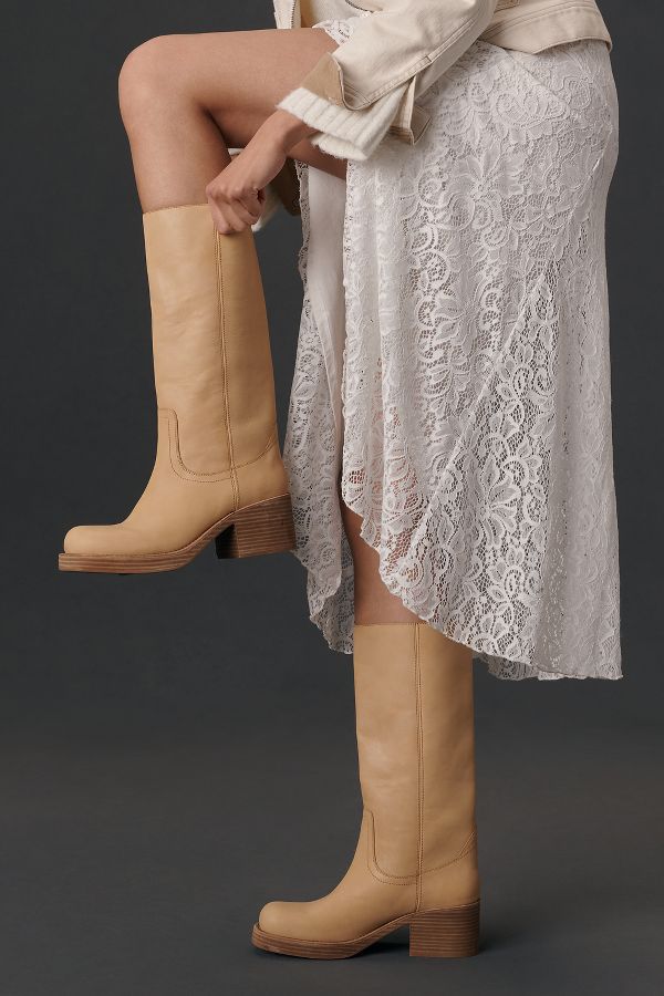 Slide View: 1: Jeffrey Campbell Reflect Tall Pull-On Boots