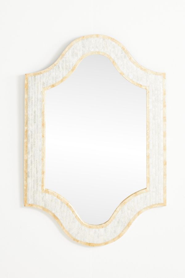 Slide View: 1: Emporia Capiz Wall Mirror