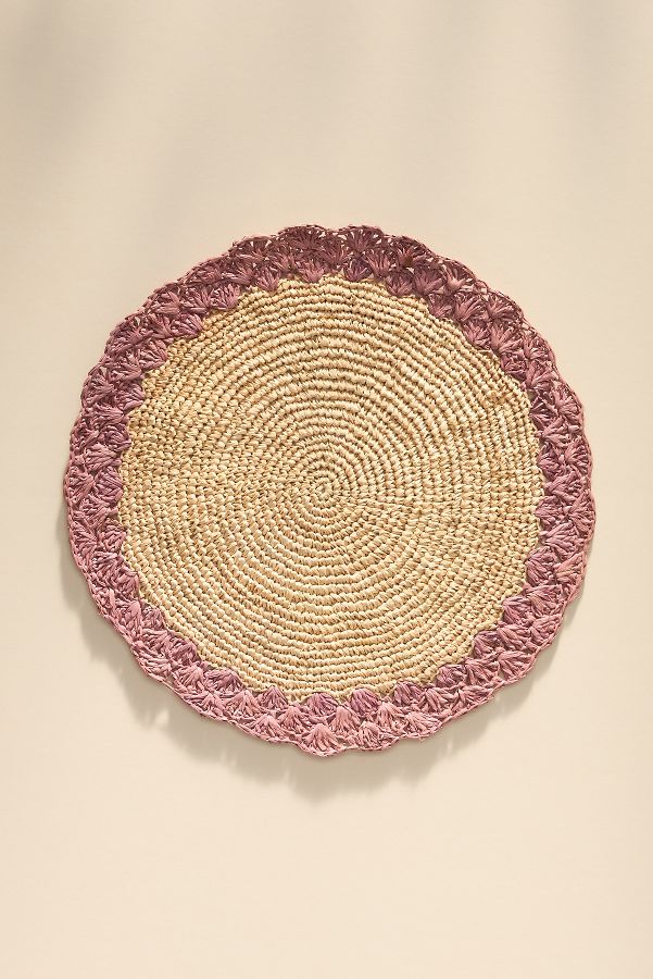 Slide View: 2: Handwoven Round Placemat