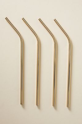 Viski Belmont Cocktail Straws, Set of 4