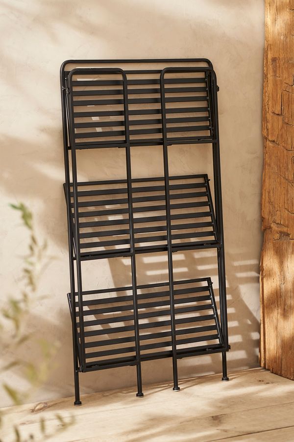 Slide View: 3: Folding Bookshelf Plant Stand