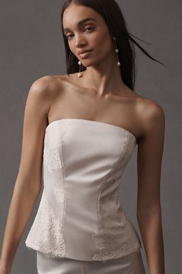 BHLDN Strapless Lace Corset