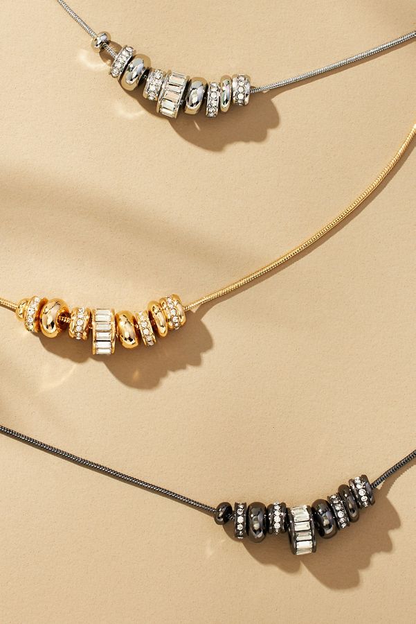 Slide View: 4: Rondell Beaded Necklace