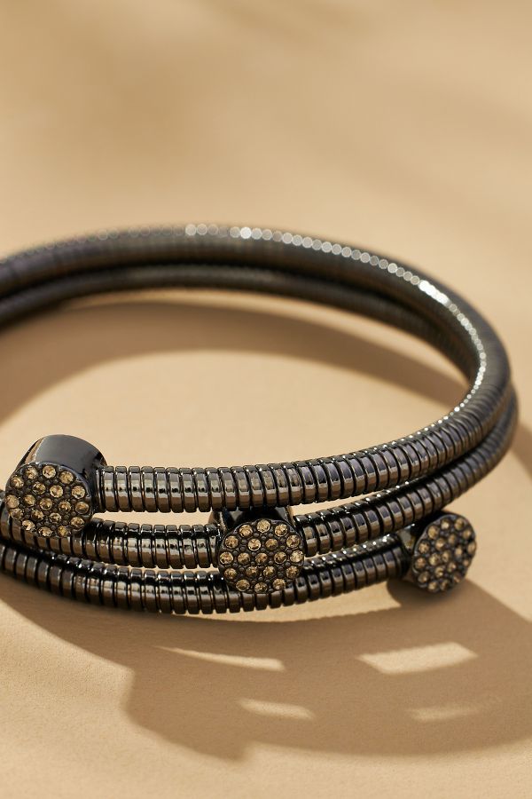 Slide View: 3: Coil Metal Bracelet