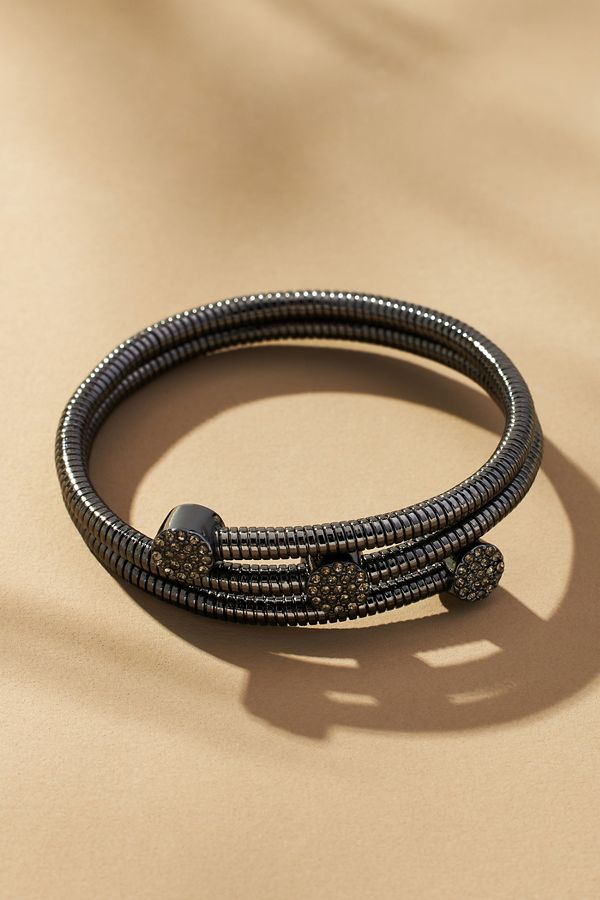 Slide View: 1: Coil Metal Bracelet