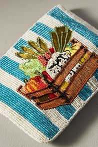 Slide View: 3: Beaded Coin Pouch: Produce Edition