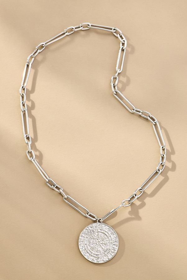 Slide View: 1: Compass Charm Necklace