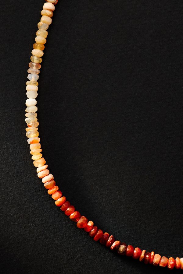 Slide View: 2: Thick Beaded Necklace