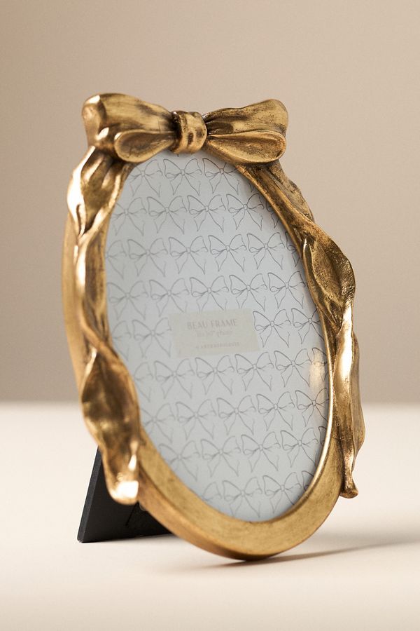 Slide View: 6: Beau Bow Gold Picture Frame