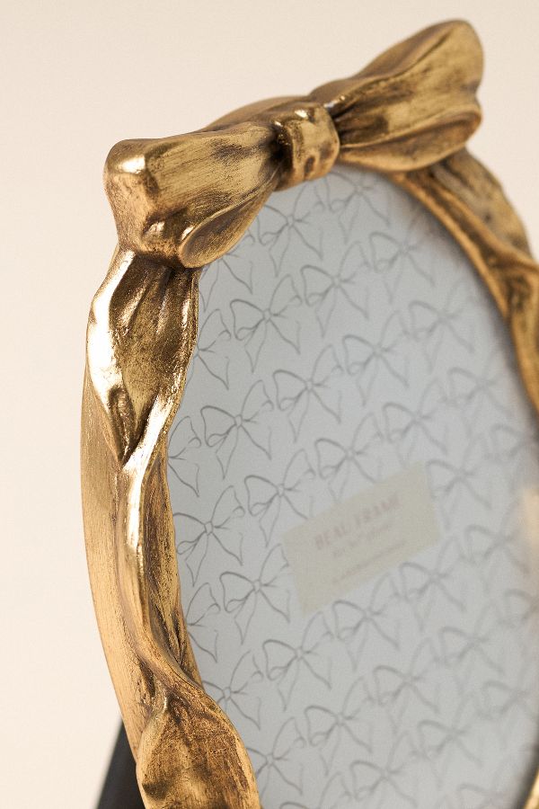 Slide View: 7: Beau Bow Gold Picture Frame