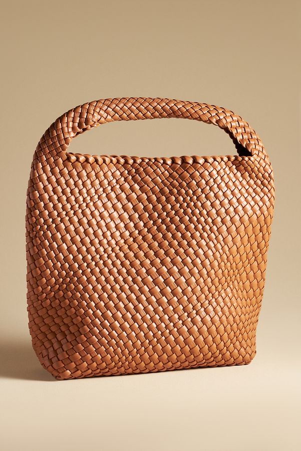 Slide View: 1: Antik Kraft Woven Faux-Leather Slouchy Bag