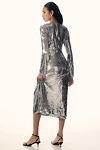 Thumbnail View 3: Hutch Long-Sleeve Scoop-Neck Sequin Midi Dress