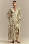 Thumbnail View 1: BHLDN Liana Printed V-Neck Long-Sleeve Maxi Dress