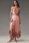 Thumbnail View 3: BHLDN Evelyn Lace V-Neck High-Low Midi Dress