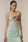 Thumbnail View 4: BHLDN Paisley 3D Embellished Side-Slit Maxi Dress