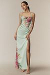 Thumbnail View 1: BHLDN Paisley 3D Embellished Side-Slit Maxi Dress