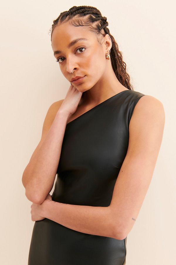 Slide View: 3: Bardot Oriella Vegan Leather Dress