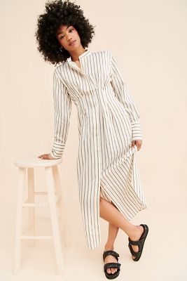 Samsøe Samsøe Sabosse Striped Shirtdress