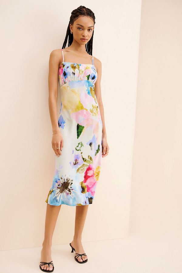 Slide View: 4: Conditions Apply Floral Slip Dress