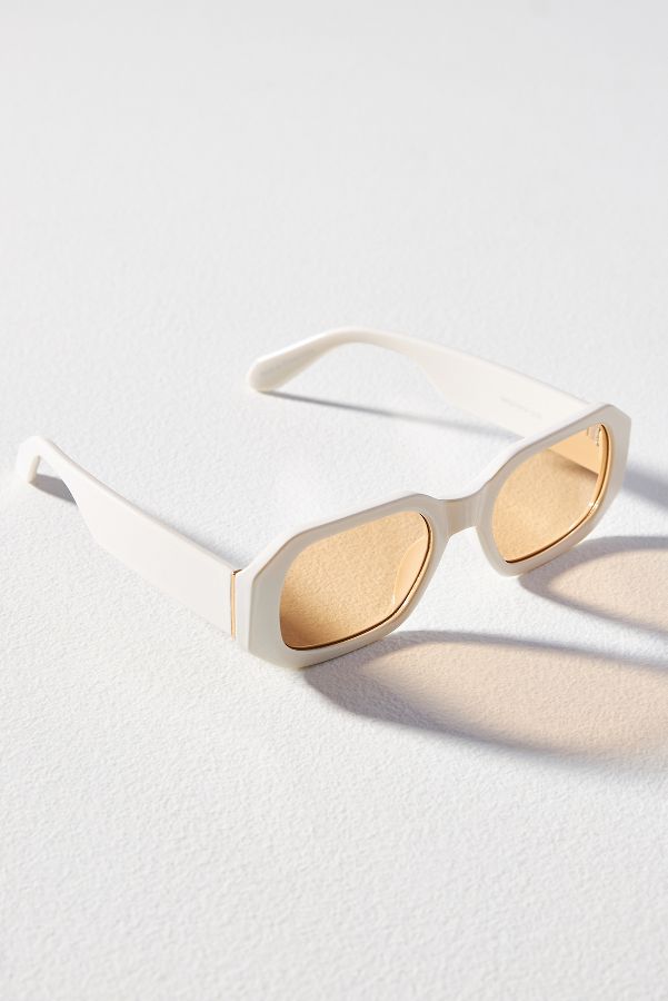 Slide View: 3: Eyeking Geo Rectangle Sunglasses