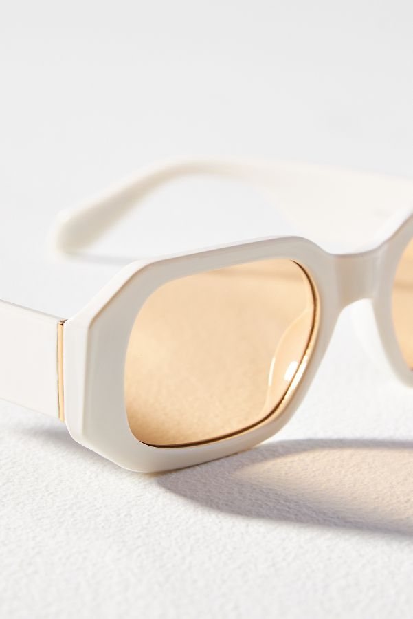 Slide View: 4: Eyeking Geo Rectangle Sunglasses