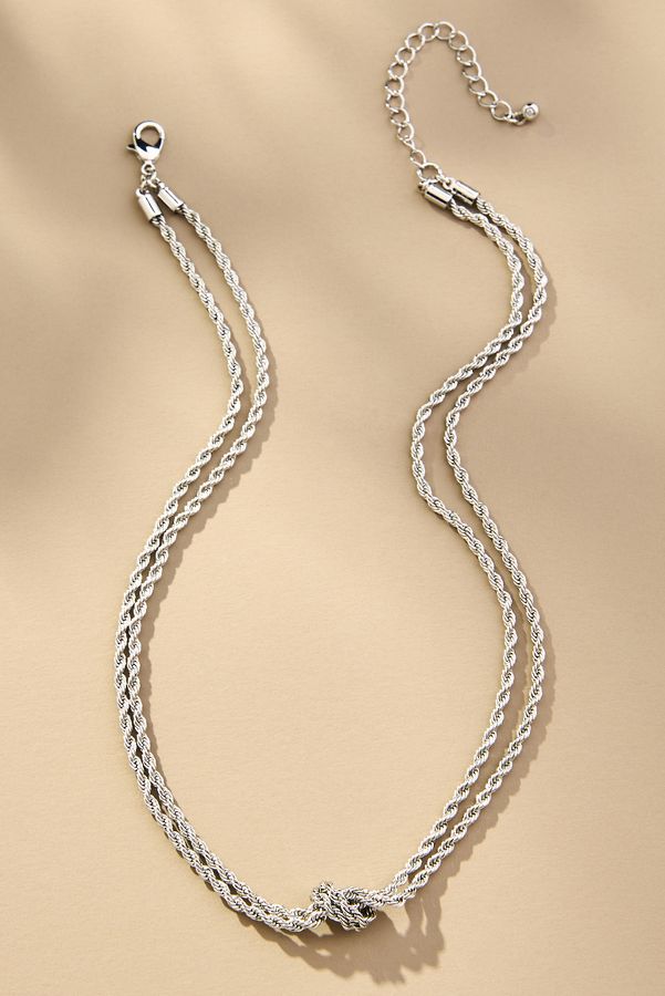 Slide View: 1: Double Knot Chain Necklace