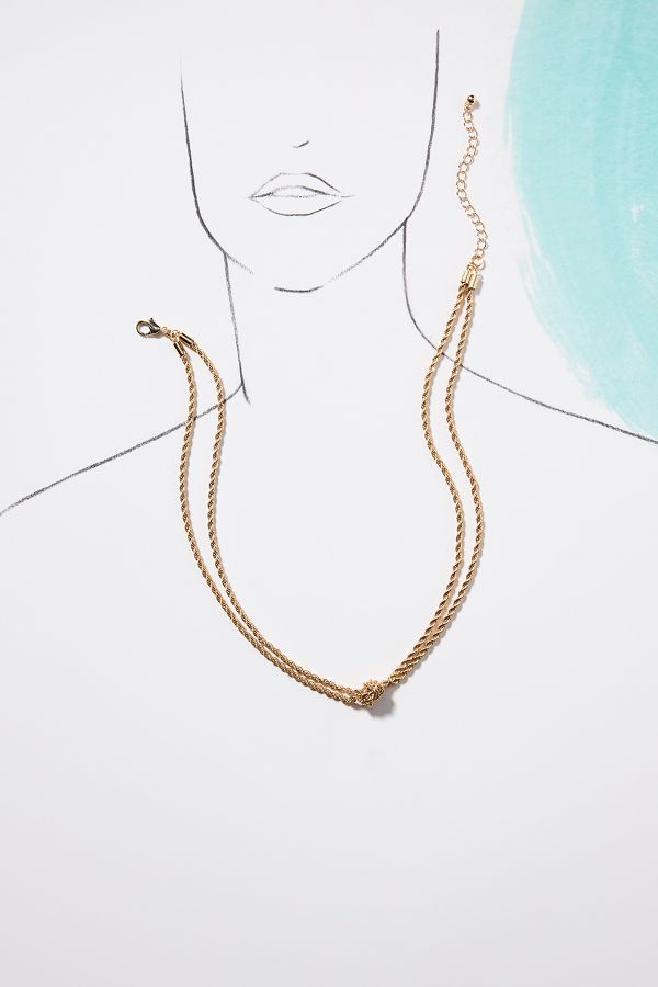 Slide View: 3: Double Knot Chain Necklace