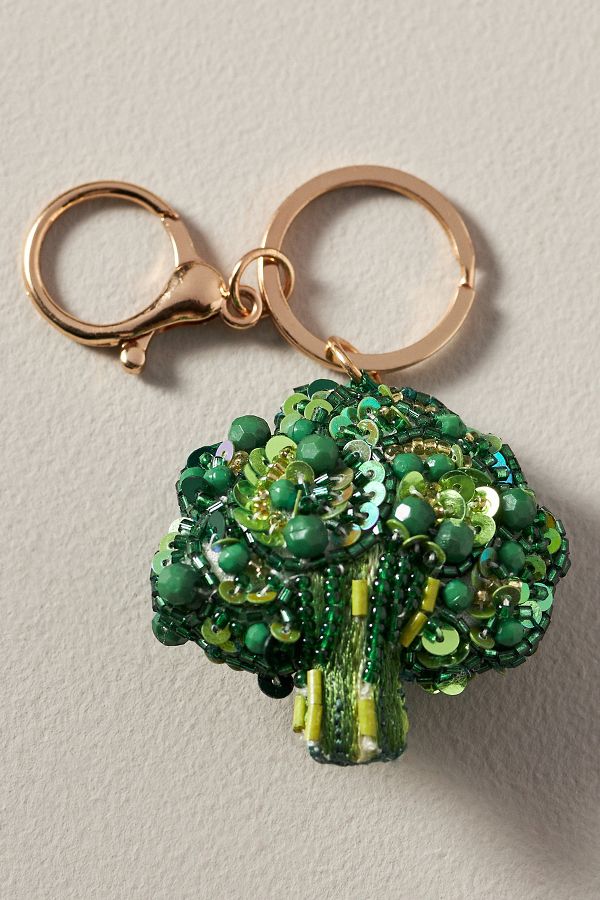 Slide View: 2: Beaded Vegetable Bag Charm