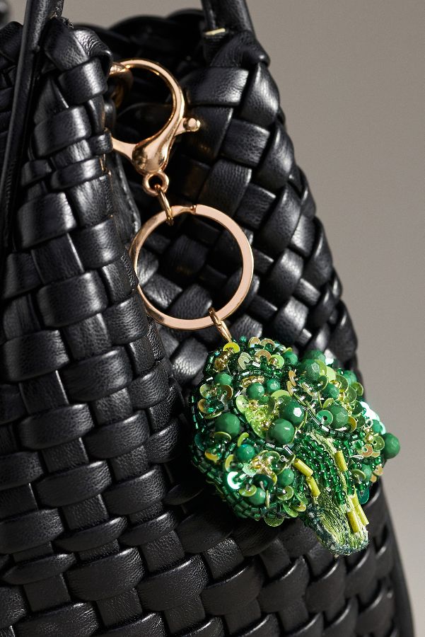 Slide View: 1: Beaded Vegetable Bag Charm