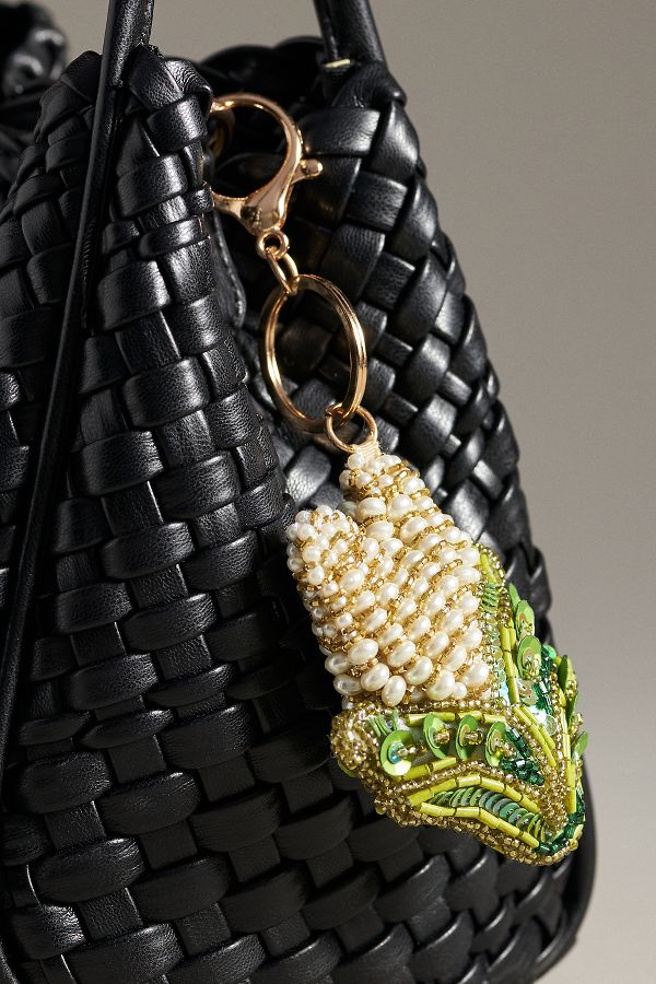 Slide View: 2: Beaded Vegetable Bag Charm