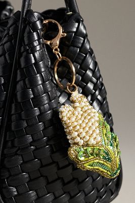 Beaded Vegetable Bag Charm