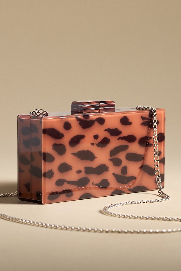 Slide View: 1: Rae of Light x Anthropologie Printed Acrylic Clutch