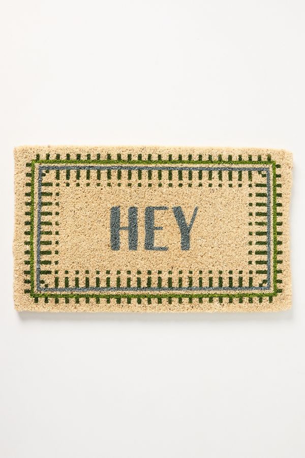 Slide View: 1: Hey Coir Printed Doormat