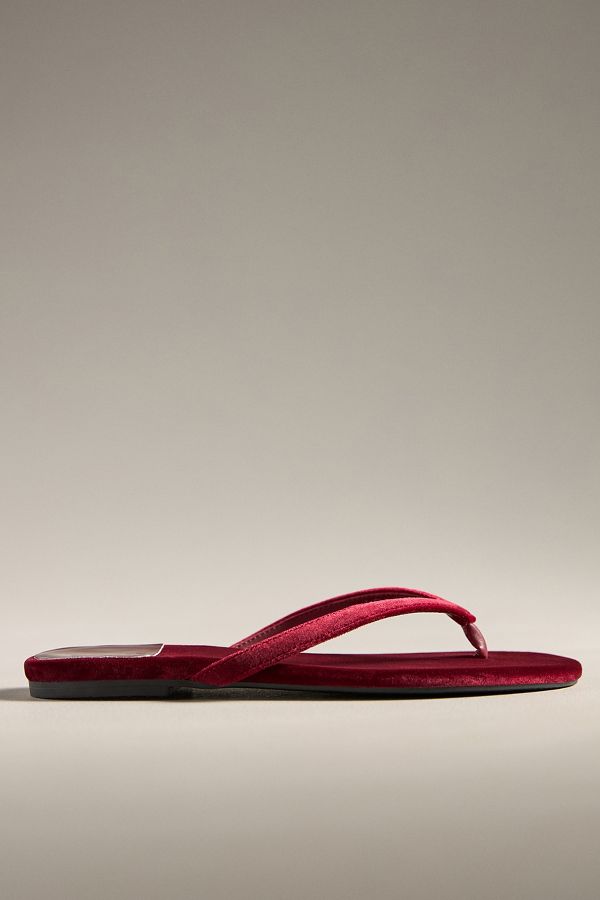 Slide View: 2: Jeffrey Campbell Kierra Velvet Thong Sandals