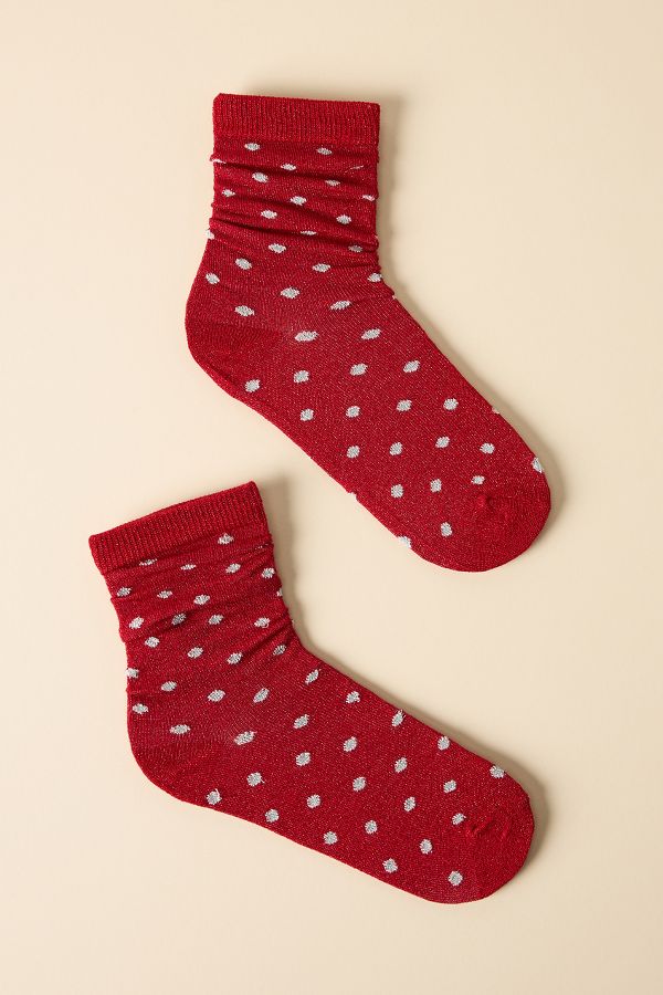 Vista de diapositivas: 1: By Anthropologie Polka Dot Lurex Socks