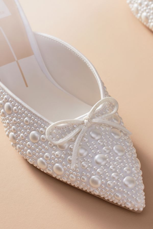 Slide View: 3: Dolce Vita Claytn Pearl Mule Heels