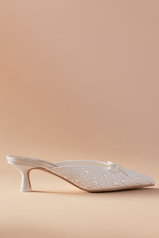 Slide View: 1: Dolce Vita Claytn Pearl Mule Heels