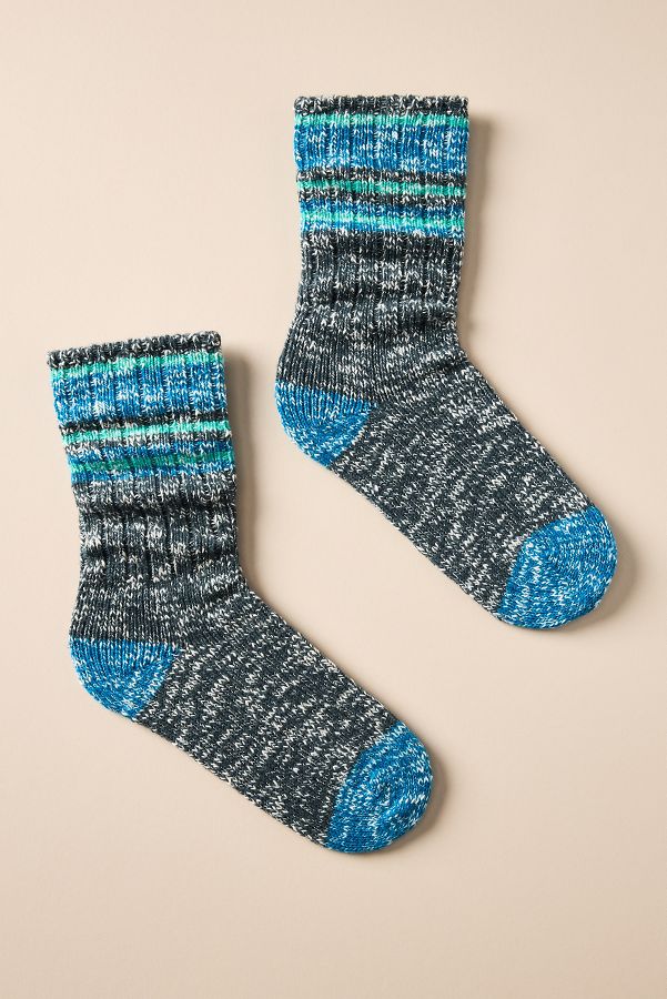 Slide View: 1: Stripe Hiker Socks