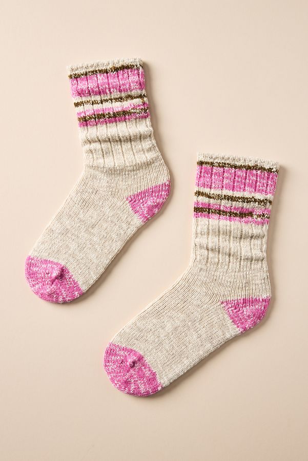 Slide View: 1: Stripe Hiker Socks