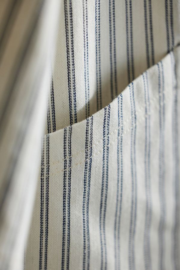 Slide View: 3: Terrain x Of Dress Gardening Smock, Ticking Stripe