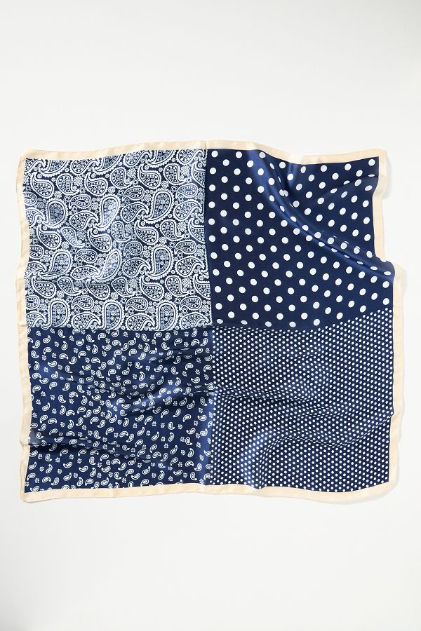 Slide View: 4: Patterned Hair Scarves, Set of 2