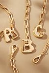 Thumbnail View 3: Bubble Letter Monogram Paperclip Chain Necklace