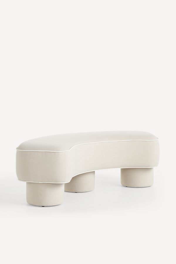 Slide View: 3: Modella Performance Linen Curved Bench