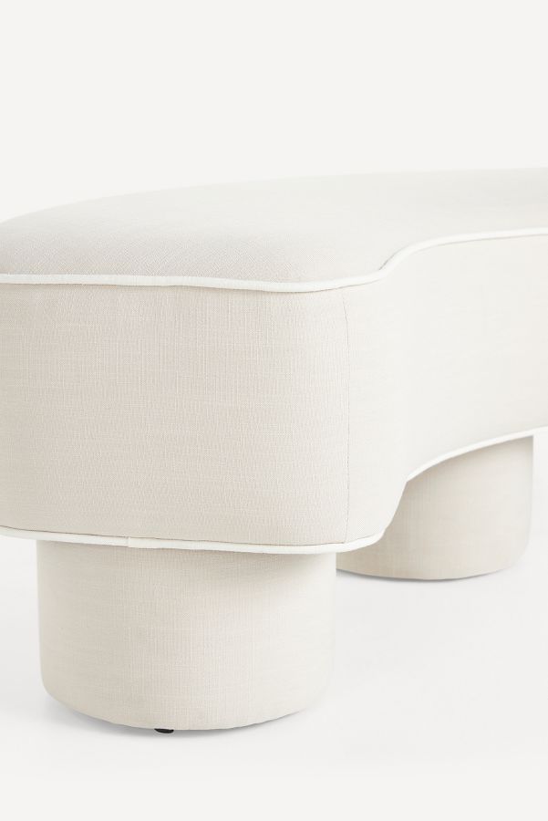 Slide View: 4: Modella Performance Linen Curved Bench