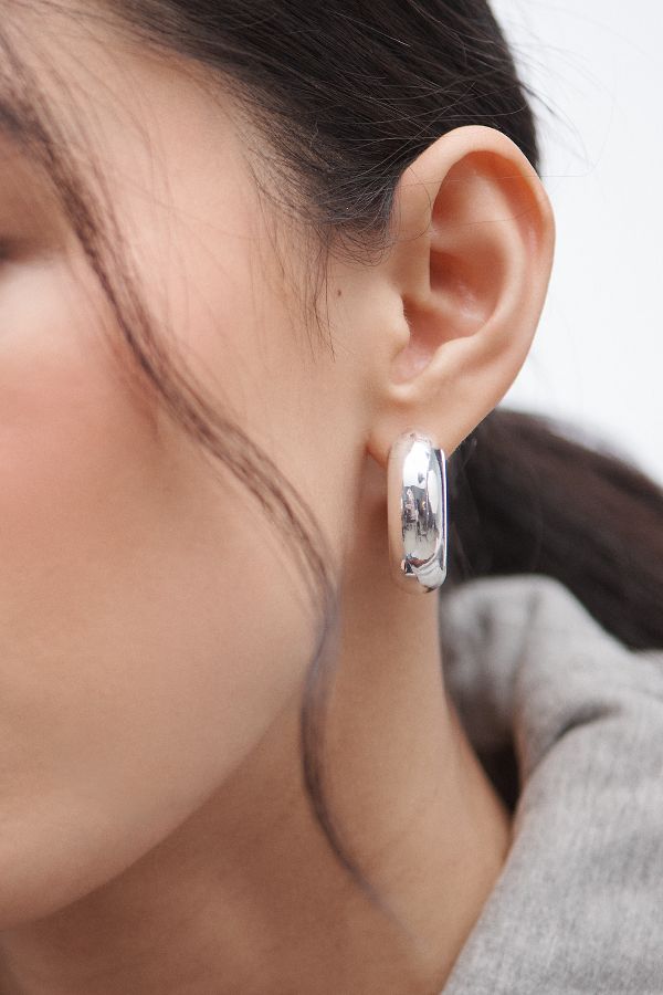 Slide View: 1: Classic Small Hoop Earrings