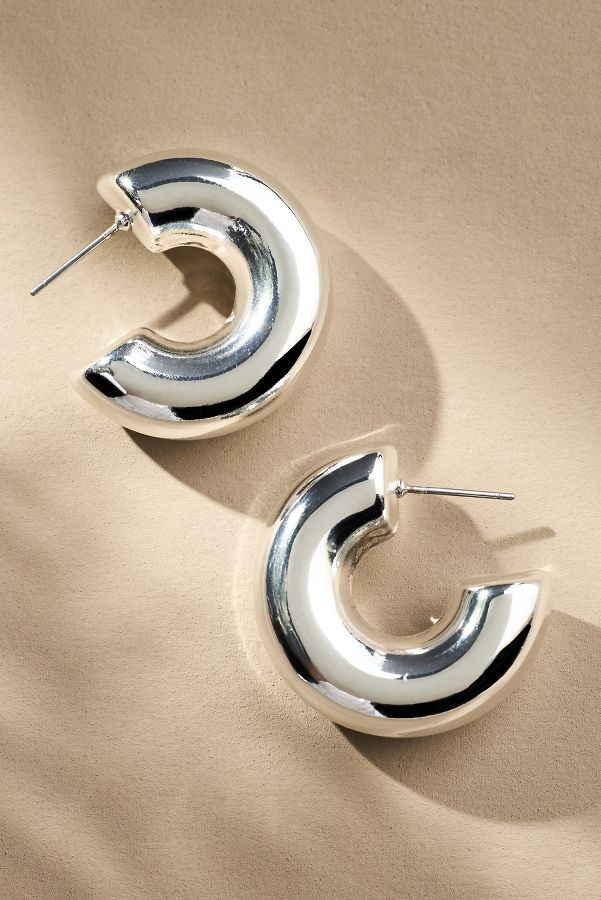 Slide View: 3: Classic Small Hoop Earrings