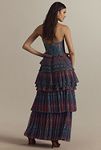 Thumbnail View 2: Hutch Strapless Multi Tiered Floral Tulle Maxi Dress